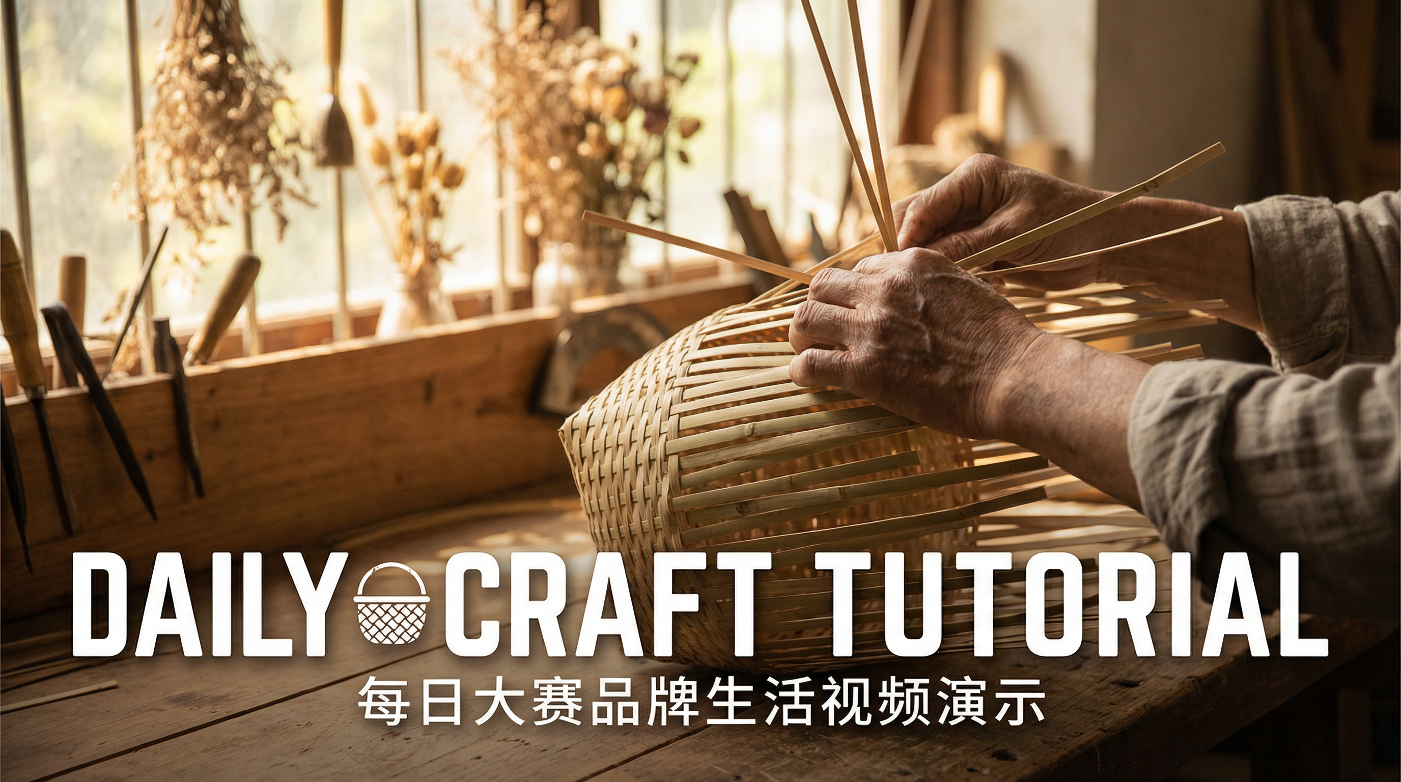 每日大赛品牌视频：每日大赛视频教程：如何制作精美的手工竹编篮